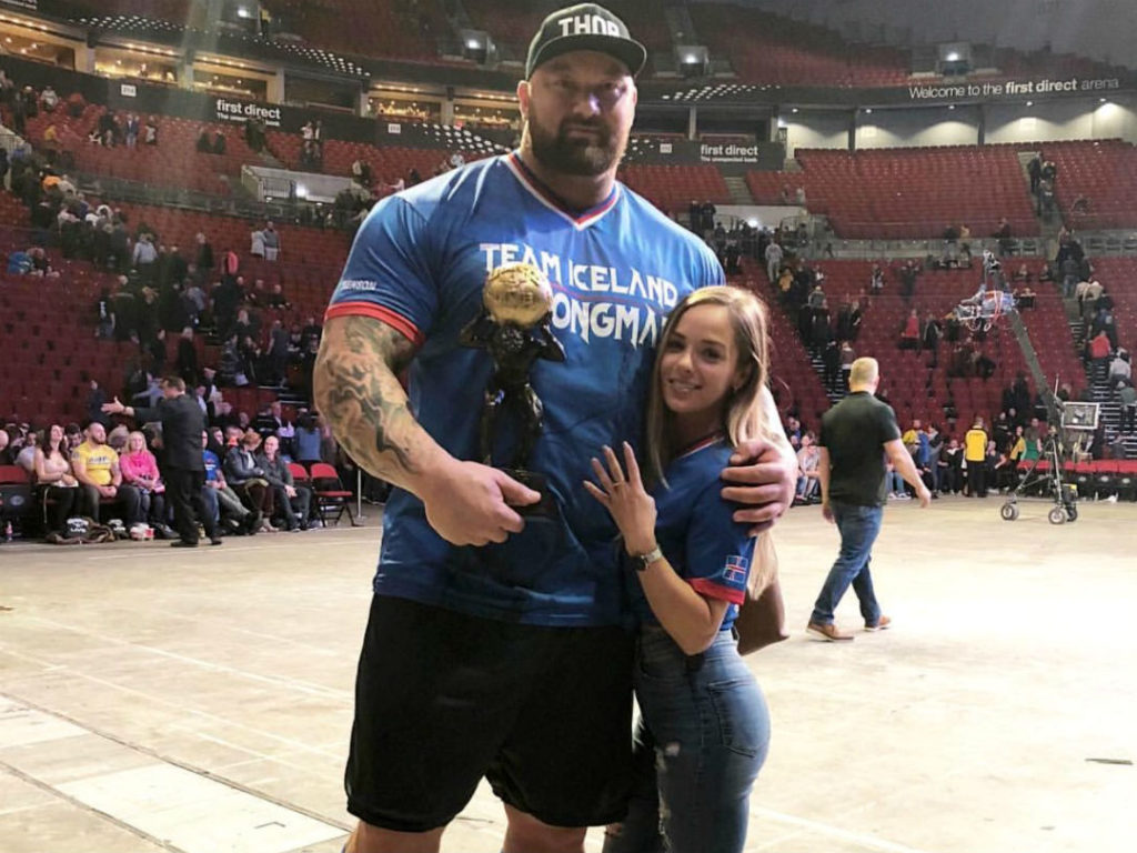 Hafthor Bjornsson and Kelsey Henson