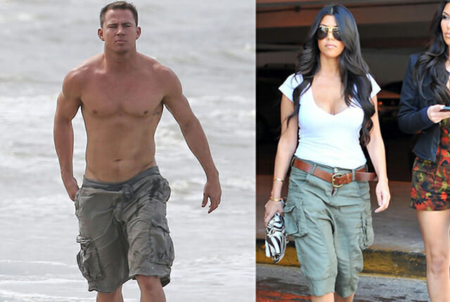 celebrities wearing cargo shorts