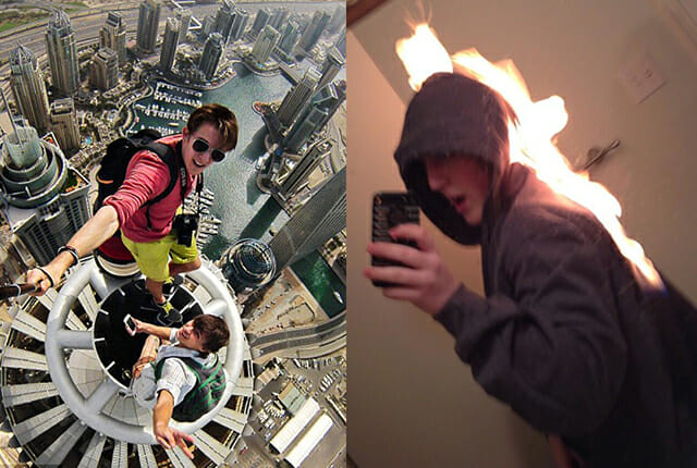 people who died while taking selfies