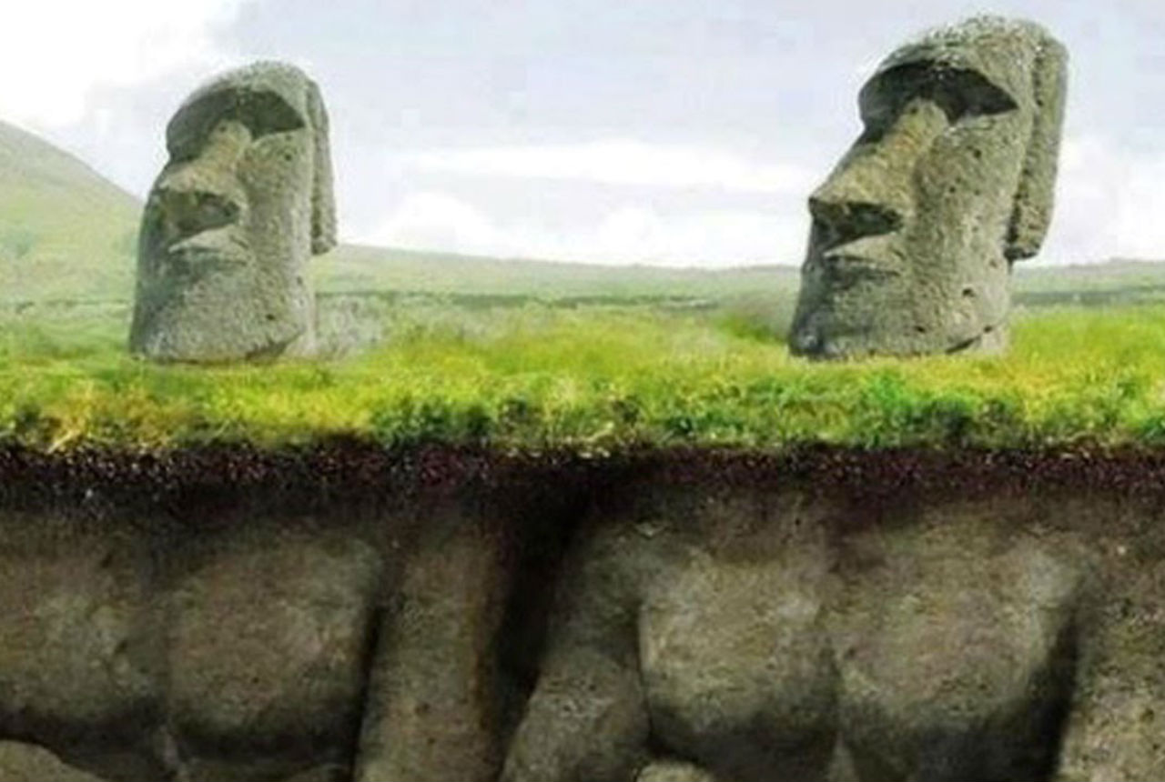 easter island heads