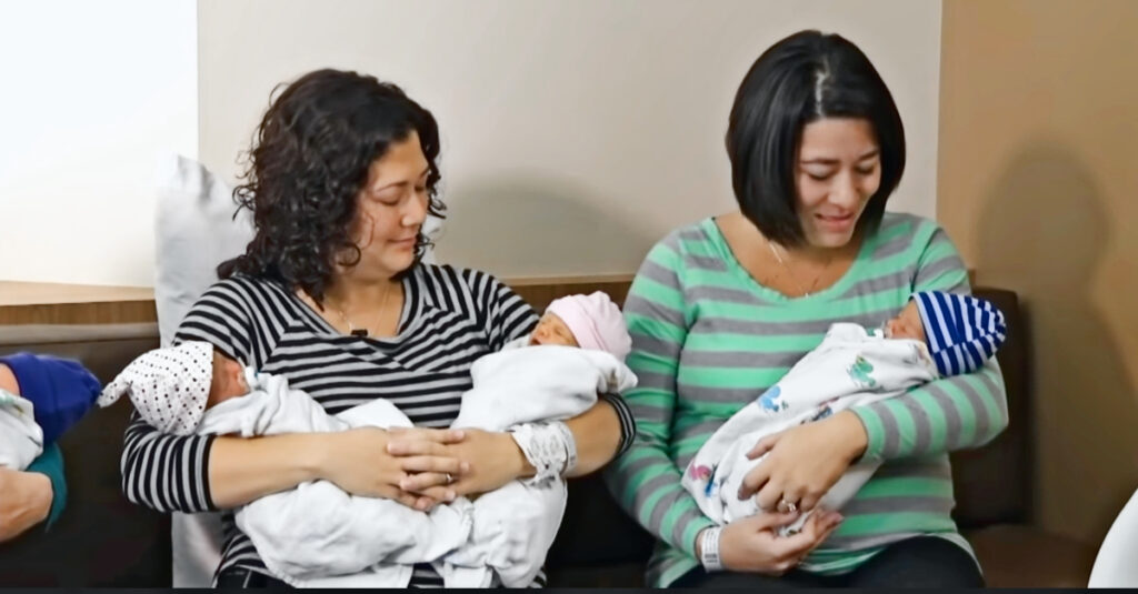 Twin Sisters Ignore Doctor's Advice And Give Birth To Twins On The Same Day