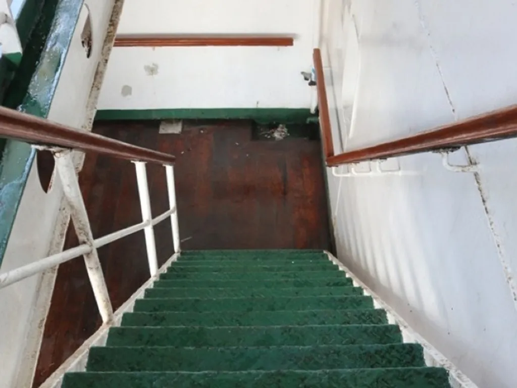 abandoned cruise ship interior