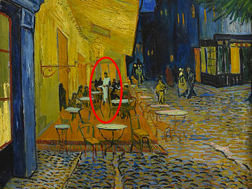 Van Gogh painting Café's Terrace at Night