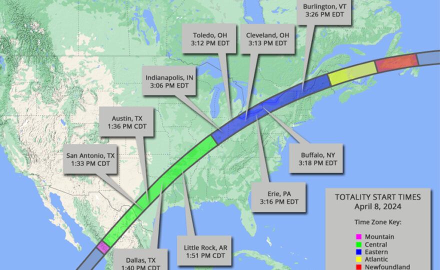 the historic solar eclipse that will cross North America on April 8