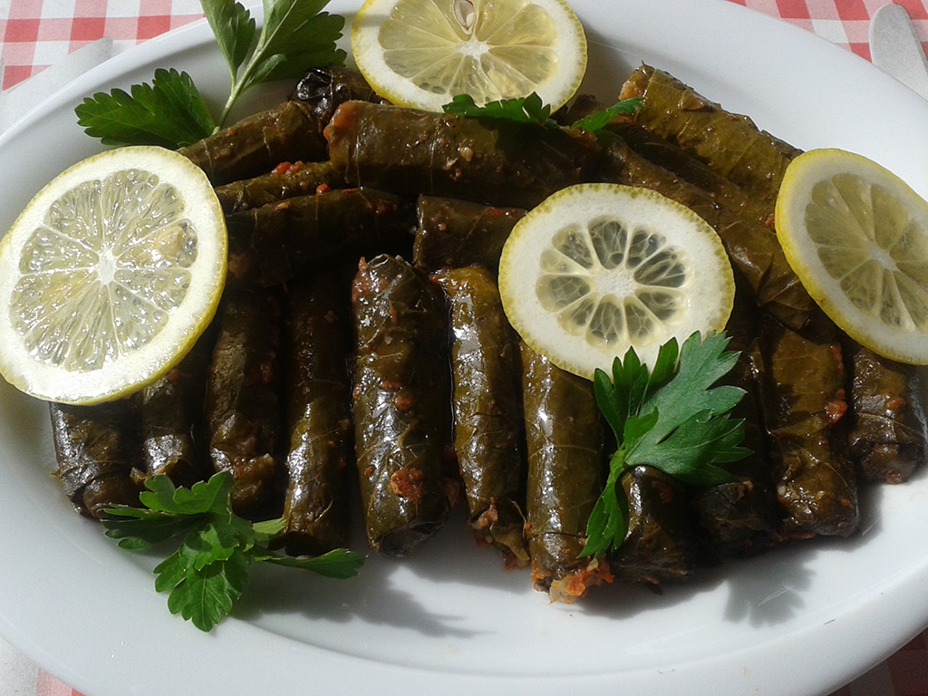 Yaprak sarma, Kayseri style, at a Kayseri restaurant in Ankara.