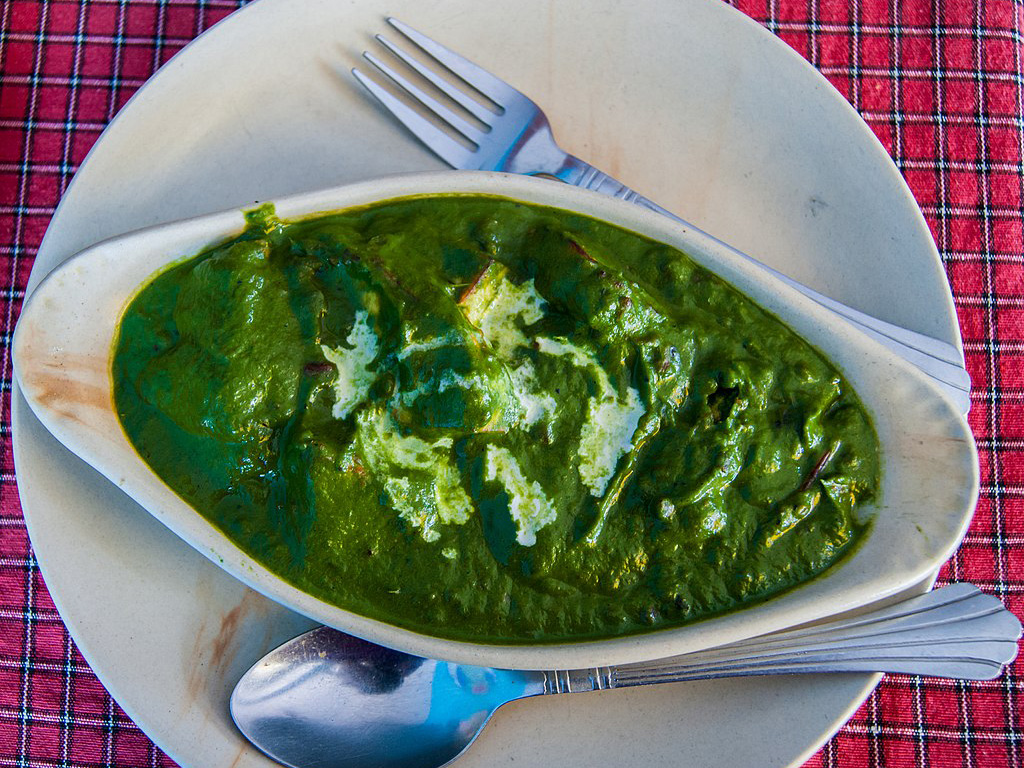 Delicious Indian food Palak Paneer