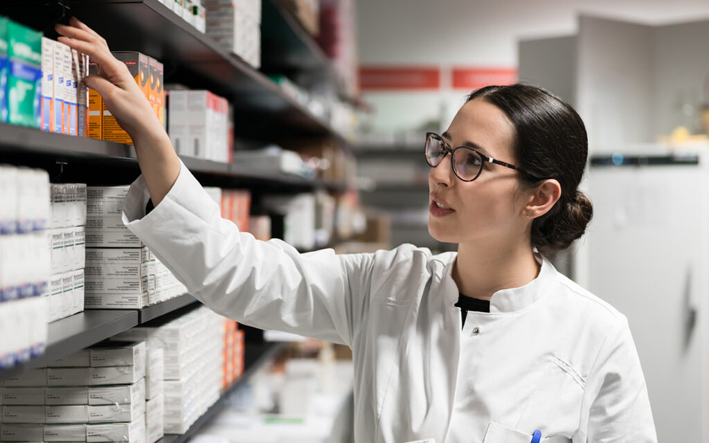 Pharmacist at work