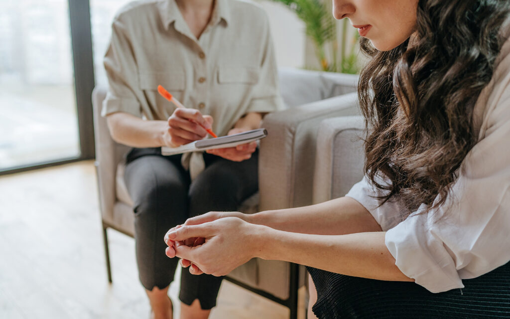 Woman in therapy