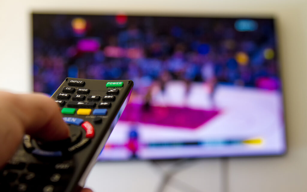 TV remote and TV