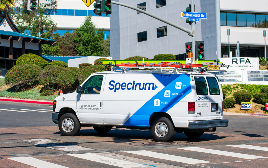 Spectrum Internet truck