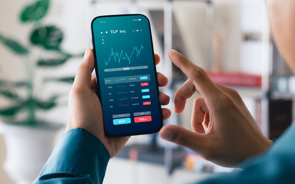 Stocks on smart phone