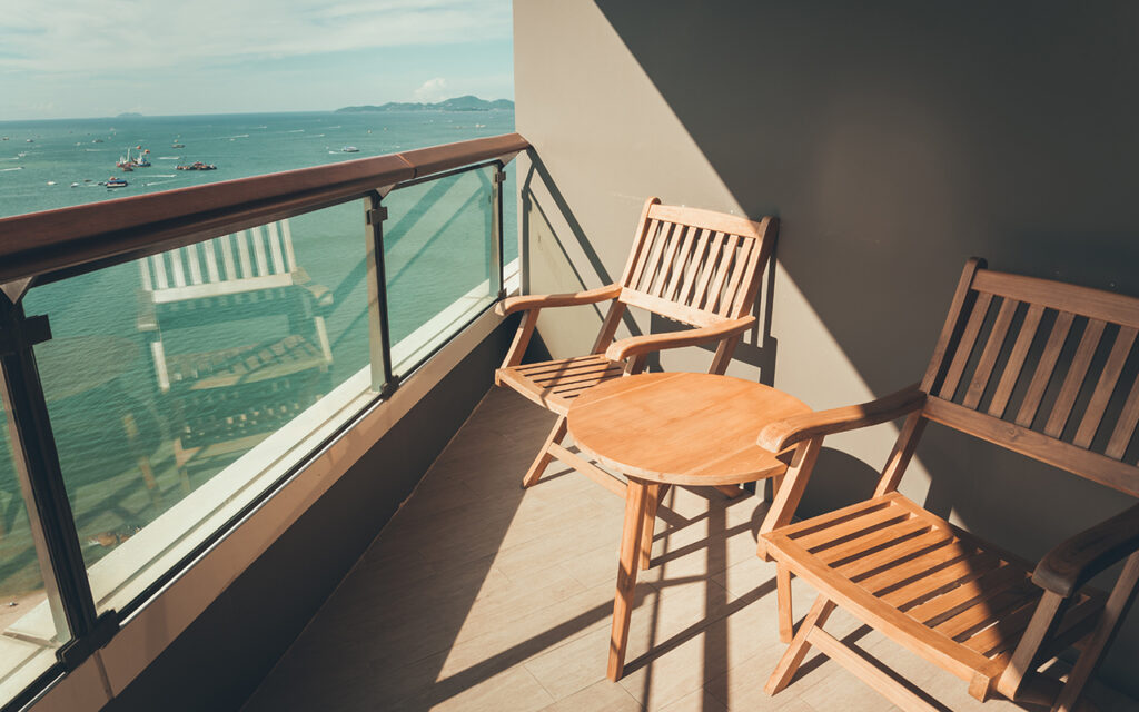 Balcony at a hotel