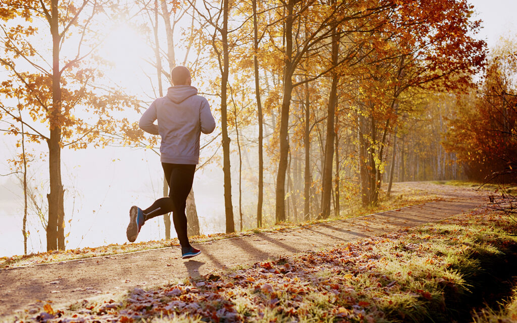 Man jogging